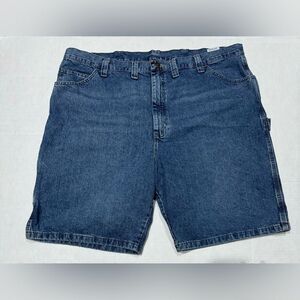 Wrangler Size 44 Mens Carpenter Shorts Cargo Heavy Denim Workwear Painters